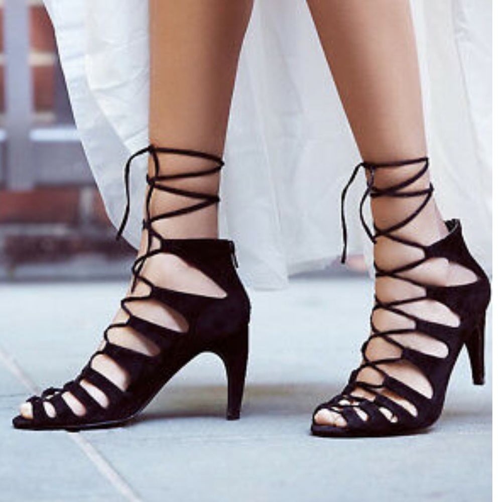 Jeffrey Campbell for Free People lace up heels